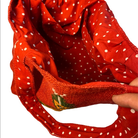 Red Jute Bag. - Picture 3 of 3